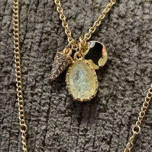 3 Strand Gold Tone Necklace